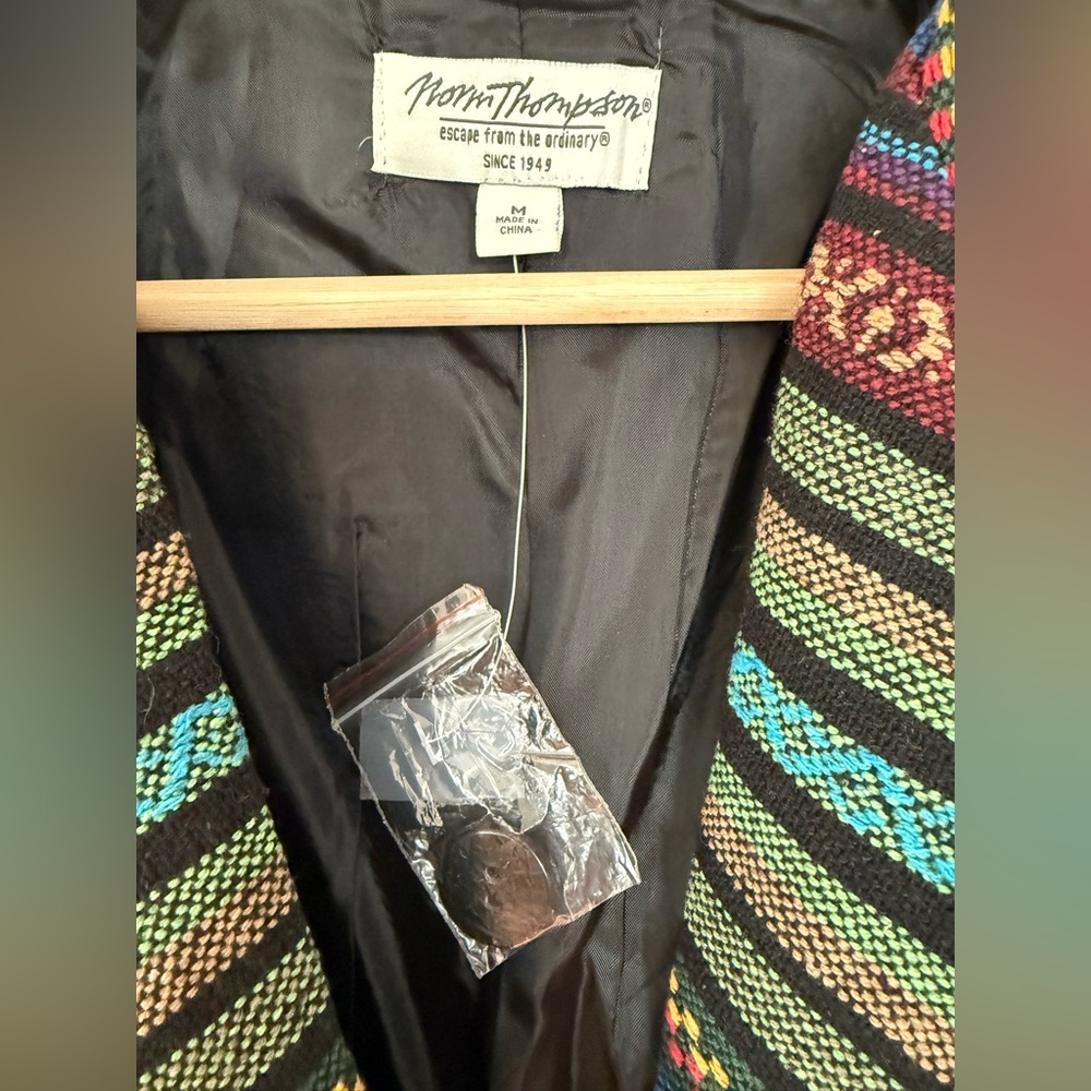 Vintage‎ Norm Thompson Southwestern Blazer Aztec Stripe  Western Jacket - NWOT - Picture 7 of 16